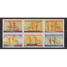 Surinam - Correo 2005 Yvert 1768/72+A124 ** Mnh Barcos