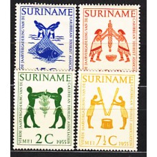 Surinam - Correo 1954 Yvert 311/4 * Mh