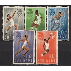 Surinam - Correo 1960 Yvert 336/40 ** Mnh Deportes. Olimpiadas de Roma