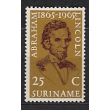 Surinam - Correo 1965 Yvert 409 ** Mnh Personaje. Abraham Lincoln