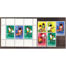 Surinam - Correo 1967 Yvert 466/70+H,7 ** Mnh