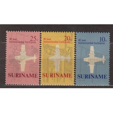 Surinam - Correo 1970 Yvert 519/21 ** Mnh Avión