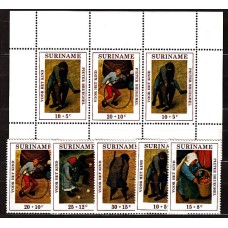 Surinam - Correo 1971 Yvert 546/50+H,11 ** Mnh