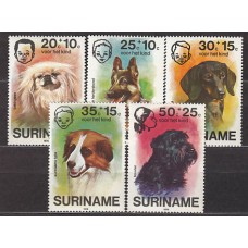 Surinam - Correo 1976 Yvert 660/64 ** Mnh Fauna. Perros