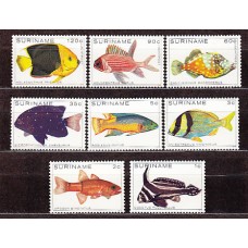 Surinam - Correo 1979 Yvert 759/63+A,82/4 ** Mnh Fauna. Peces