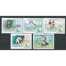 Tadjikistan - Correo Yvert 81/5 ** Mnh Olimpiadas de Atlanta