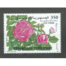 Tunez - Correo Yvert 1305 ** Mnh  Flores