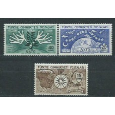 Turquia - Correo 1954 Yvert 1212/4 * Mh OTAN