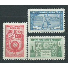 Turquia - Correo 1955 Yvert 1241/3 * Mh