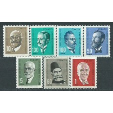 Turquia - Correo 1964 Yvert 1679/85 * Mh Personajes