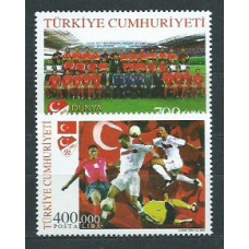 Turquia - Correo 2002 Yvert 3046/7 ** Mnh Fauna fútbol