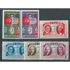 Turquia - Correo 1939 Yvert 906/11 (*) Mng Personajes