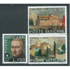 Vaticano - Correo 1975 Yvert 606/8 ** Mnh San Paul de la Cruz