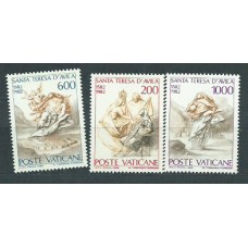 Vaticano - Correo 1982 Yvert 731/3 ** Mnh Santa Teresa de Avila