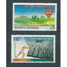 Naciones Unidas - Viena Correo 1991 Yvert 127/8 ** Mnh