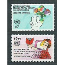 Naciones Unidas - Viena Correo 1992 Yvert 147/8 ** Mnh