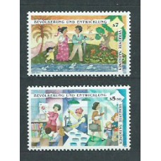 Naciones Unidas - Viena Correo 1994 Yvert 194/5 ** Mnh