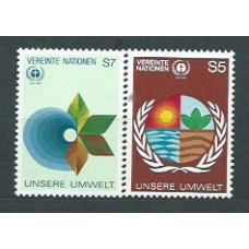 Naciones Unidas - Viena Correo 1982 Yvert 24/5 ** Mnh