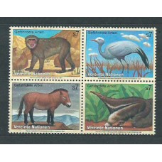 Naciones Unidas - Viena Correo 1997 Yvert 242/5 ** Mnh Fauna