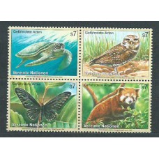 Naciones Unidas - Viena Correo 1998 Yvert 267/70 ** Mnh Fauna