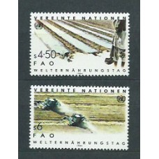 Naciones Unidas - Viena Correo 1984 Yvert 39/40 ** Mnh