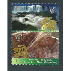 Naciones Unidas - Viena Correo 2007 Yvert 511/2 ** Mnh Patrimonio Mundial. America del Sur