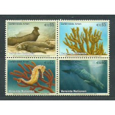 Naciones Unidas - Viena Correo 2008 Yvert 536/9 ** Mnh Fauna