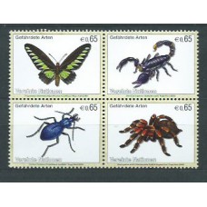 Naciones Unidas - Viena Correo 2009 Yvert 598/601 ** Mnh Fauna