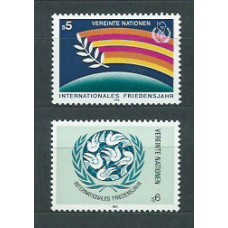 Naciones Unidas - Viena Correo 1986 Yvert 62/3 ** Mnh