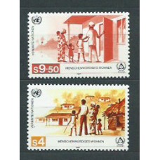 Naciones Unidas - Viena Correo 1986 Yvert 69/70 ** Mnh