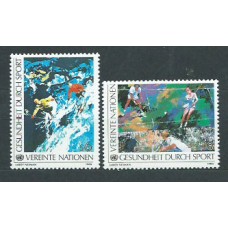 Naciones Unidas - Viena Correo 1988 Yvert 85/6 ** Mnh Deportes