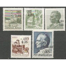 Yugoslavia - Correo 1978 Yvert 1636/40 ** Mnh