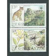 Yugoslavia - Correo 1981 Yvert 1794/5 ** Mnh Fauna y flora