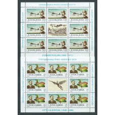 Yugoslavia - Correo 1991 Yvert 2338/9 Pliego ** Mnh Aviación